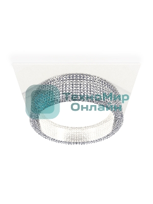 Комплект встраиваемого светильника Ambrella light XC8061030 SWH/CL белый песок/прозрачный GX53 (C8061, N8480)