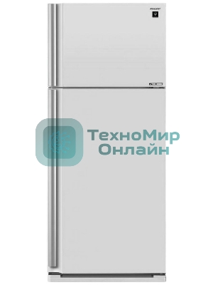 Холодильник Sharp SJ-XE59PMWH белый жемчуг двухкамерный 430/148л морозилка сверху, No Frost