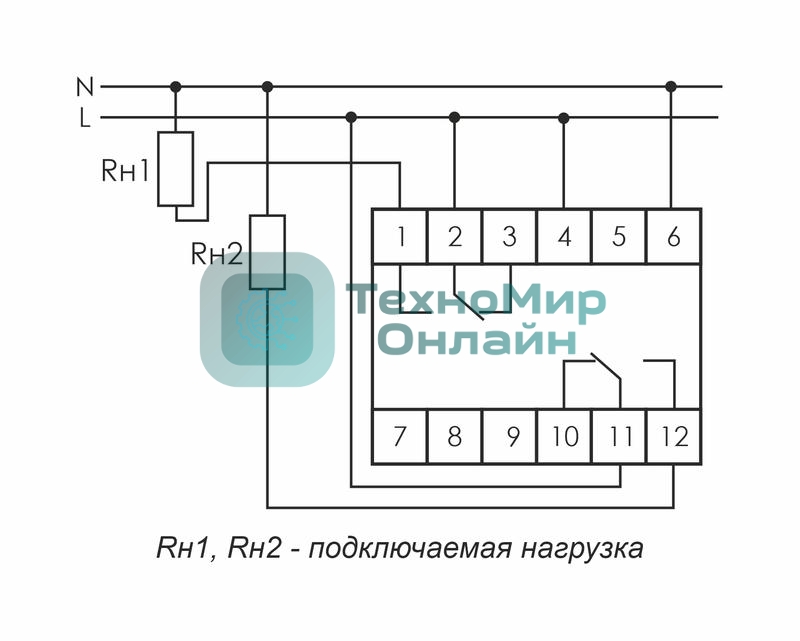 Реле времени PCU-507 (многофункц. два независимых вр. 1 мод. 230В 2х8А 2P IP20 монтаж на DIN-рейке) F&F EA02.001.022