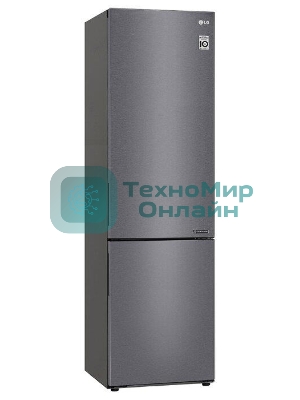 Холодильник LG GA-B509CLCL графитовый двухкамерный 277/107л морозилка снизу, No Frost