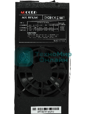 Блок питания Accord ACC-TFX350, 350Вт, 80мм, черный