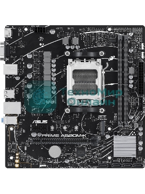 Материнская плата ASUS PRIME A620M-K, AM5, AMD A620, 2xDDR5, 4xSATA, 1xM.2, 1xPCI-E 4.0 x16, 1xPCI-E x1, 1xHDMI, 1xVGA, 1x 1Gb LAN, 4xUSB-A 3.2 Gen 1, 2xUSB-A 2.0, 3x3.5 мм, 7.1, Micro-ATX