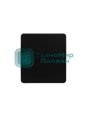 Розетка компьютерная Kranz ROUND RJ45 кат6 с/у оникс