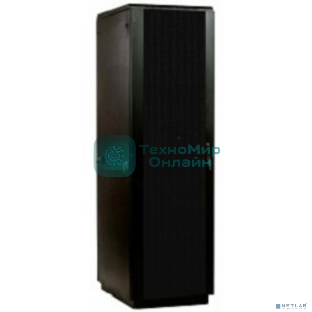 Шкаф телекоммуникационный напольный ЦМО ЭКОНОМ 42U (800 х 800) дверь перфорированная 2 шт., черный (ШТК-Э-42.8.8-44АА-9005)