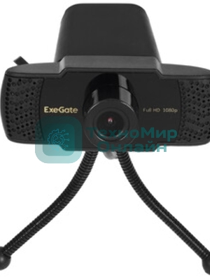 Веб-камера ExeGate BusinessPro C922 FullHD 1920x1080, 30 кадр/с, USB Type-A, микрофон (шумоподавление), универсальное крепление, штатив в комплекте