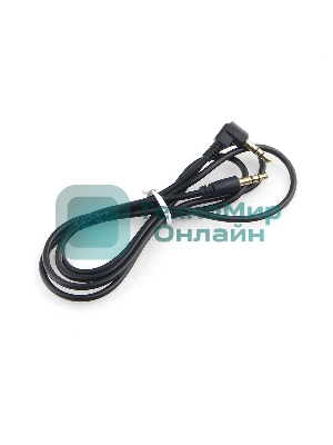 Кабель Cablexpert аудио 90˚ CCAB-01-35MML-1MB, 3.5 Jack (M)/3.5 Jack (M), черный, 1м, блистер