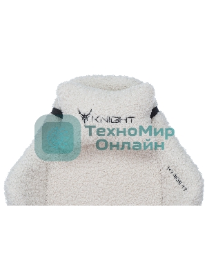 Кресло игровое Knight T1 молочный экомех с подголов. крестовина металл