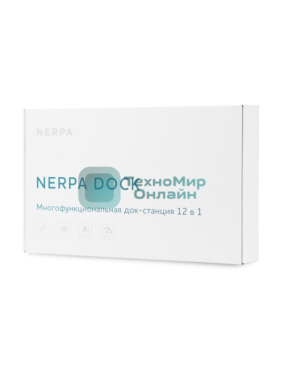 USB-концентратор для ноутбука NERPA laptop stand (1xUSB-C 100W PD, 2xHDMI 4K@30Hz, 1xDP 4K@30Hz, 3xUSB-A 3.0 (5Gbps data), 1xUSB-C 3.0 (5Gbps data), 1xTF/microSD, 1xSD/MMC, 1x3.5мм audio, 1xRJ45 Gb), USB-C power adapter 100W, power 100W USB-C cable 150cm, PD with DP and data 100W USB-C cable 30cm