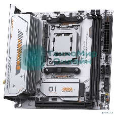 Материнская плата MAXSUN MS-eSport B650ITX WIFI ICE, AM5, AMD B650, 2xDDR5, 2xSATA, 2xM.2, 1xPCIe 5.0 x16, 1xHDMI 1.4, 1xDP, 1x2.5Gb LAN, Wi-Fi 6, Bluetooth 5.2, 2xUSB-A 5Gbps, 4xUSB-A 2.0, 3x3.5 мм, 7.1, Mini-ITX