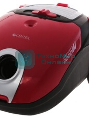 Пылесос Centek CT-2511 красный/черный, 400/2000 Вт, уборка сухая, пылесборник мешок, 2 л