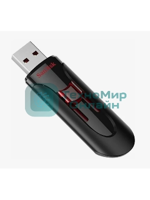 Флешка USB Sandisk CZ600 Cruzer Glide (SDCZ600-064G-G35), 64Gb, USB 3.0, R/W 10/20, черный