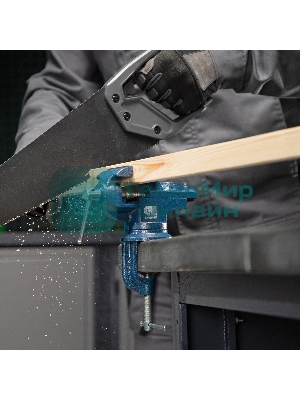 Тиски слесарные Сибртех, настольные, поворотные, ширина рабочих губок 50 мм, наковальня