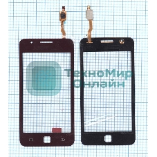 Сенсорное стекло (тачскрин) для Samsung Z1 SM-Z130H красное