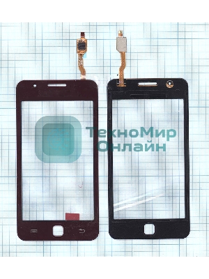 Сенсорное стекло (тачскрин) для Samsung Z1 SM-Z130H красное