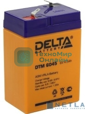 Батарея для ИБП Delta DTM 6045 (6V 4.5Ah)