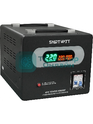 Напольный стабилизатор напряжения SMARTWATT AVR TOWER 5000RF (140W - 260W, 5000VA, 5 кВт, 50-60 Гц, LED-дисплей, релейны