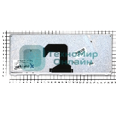 Клавиатура для ноутбука Lenovo IdeaPad U410 черная с серебристой рамкой