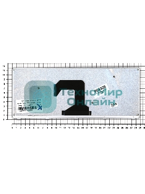 Клавиатура для ноутбука Lenovo IdeaPad U410 черная с серебристой рамкой