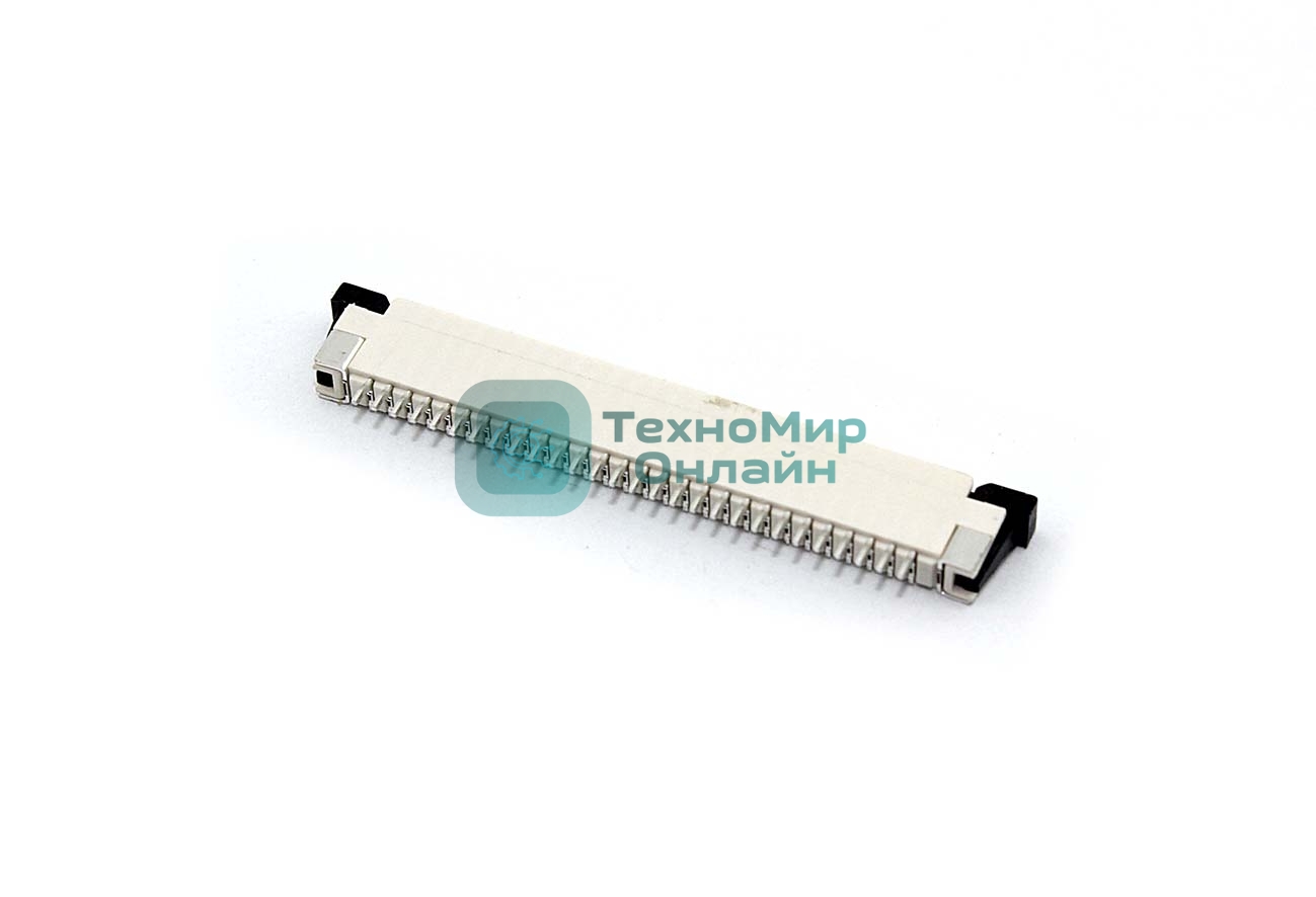 Разъем FPC Half Coverage Bottom Contact 1.0K-BX-28PWB 28 pin высота 2мм шаг 1мм