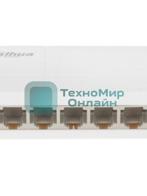 Коммутатор Dahua DH-SF1005L, 5×100 Мбит/с, неуправляемый