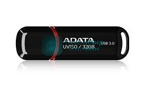 Флешка USB ADATA UV150 (AUV150-32G-RBK), 32Gb, USB 3.0, R/W 100/30, черный