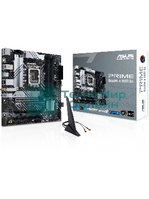 Материнская плата ASUS PRIME B660M-A WIFI D4, Socket LGA 1700, Intel B660, 4xDDR4, 4xSATA, 2xM.2, 1xPCIe 4.0 x16, 1xPCIe 3.0 x16, 1xDP, 2xHDMI, 1x 1Gb LAN, 2xUSB-A 3.2 Gen 2, 4xUSB-A 2.0, 3x3.5 мм, 7.1, mATX