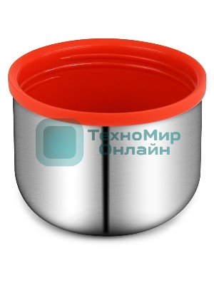 Термос Starwind 10-1000 1 л. серебристый/красный, картонная коробка