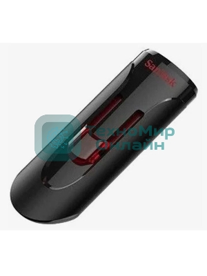 Флешка USB Sandisk CZ600 Cruzer Glide (SDCZ600-064G-G35), 64Gb, USB 3.0, R/W 10/20, черный