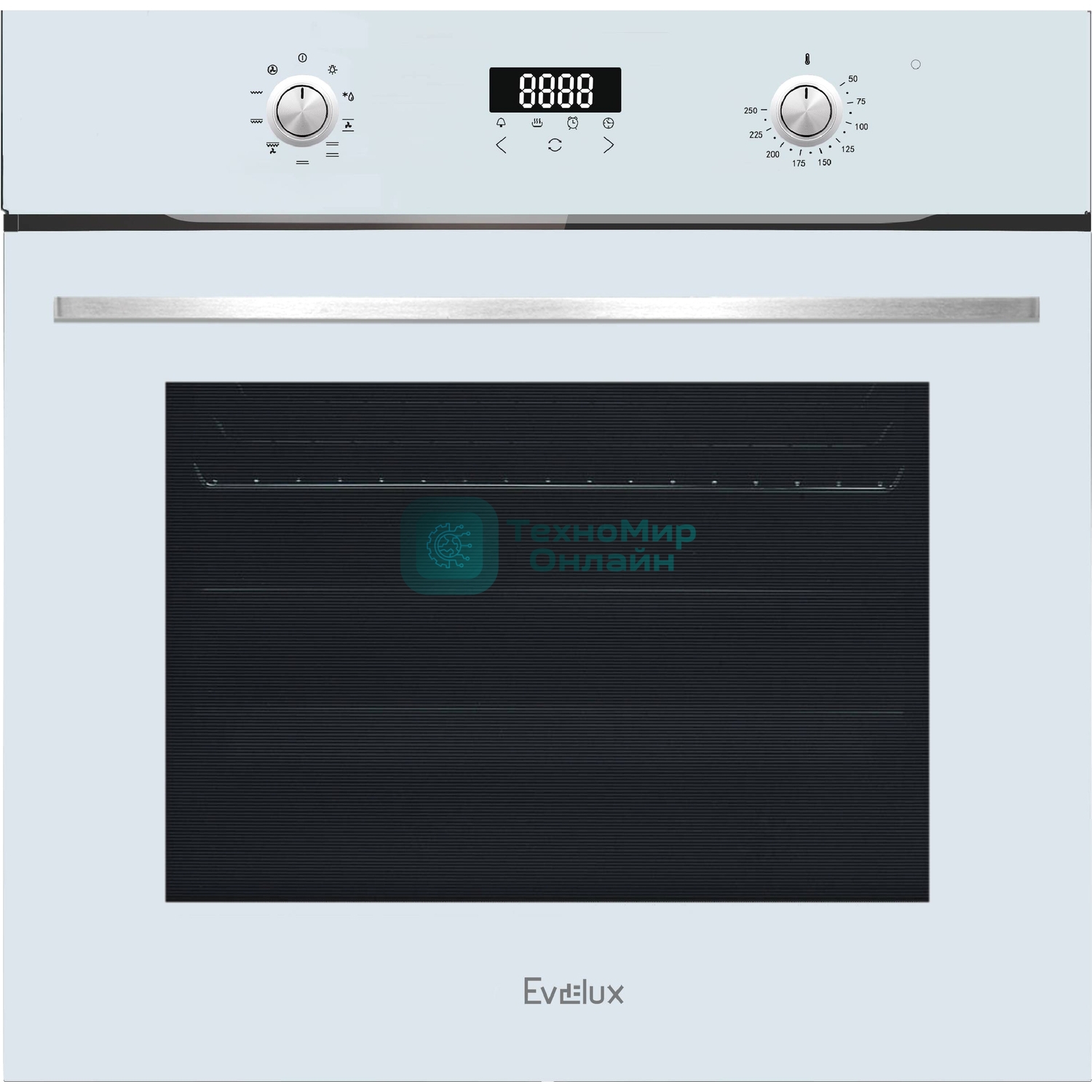 Встраиваемый электрический духовой шкаф Evelux EO 635 PW, белое стекло