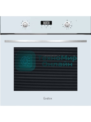Встраиваемый электрический духовой шкаф Evelux EO 635 PW, белое стекло