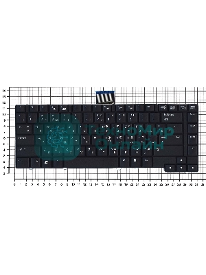 Клавиатура для ноутбука HP Elitebook 6930 6930p черная без Track Point