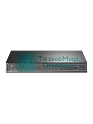 Коммутатор TP-Link JetStream 8-Port Gigabit Smart Switch with 4-Port PoE+, 4× Gigabit PoE+ Ports, 802.3at/af, 62 W PoE Power, Desktop Steel CaseIntegration with Omada SDN Controller, 802.1Q VLAN, STP/RSTP/MSTP, IGMP Snooping, 802.1p/DSCP QoS, ACL, 802.1x, Radius/Tac
