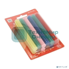 Клеевые стержни Rexant, Ø11 мм, 100 мм, цветные, 12 шт., блистер