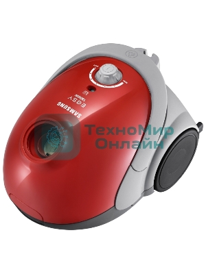 Пылесос Samsung VCC5251V3R 1800Вт, красный 410/1800 Вт, уборка сухая, пылесборник мешок, контейнер 2л