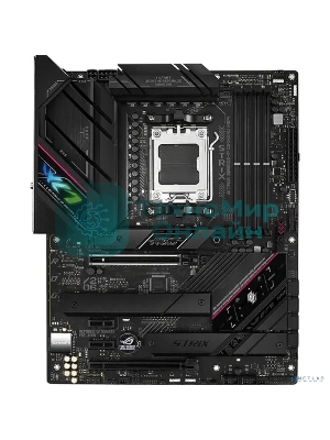 Материнская плата ASUS ROG STRIX B650E-F GAMING WIFI, AM5, AMD B650, 4xDDR5, 4xSATA, 3xM.2, 1xPCI-E 5.0 x16, 1xPCI-E 4.0 x4, 2xPCI-E x1, 1xHDMI, 1xDP, 1x 2.5Gb LAN, 4xUSB-A 2.0, 4xUSB-A 3.2 Gen 1, 2xUSB-A 3.2 Gen 2, 1xUSB-C 3.2 Gen 2, 1xUSB-C 3.2 Gen 2x2, 5x3.5 мм, 7.1, ATX