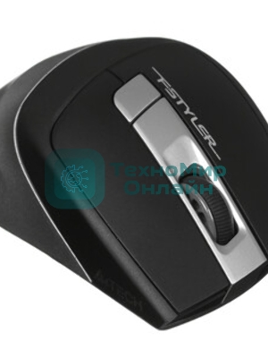 Мышь беспроводная A4Tech Fstyler FG35 серый/черный, 2000 dpi, радиоканал, USB, кнопки - 6