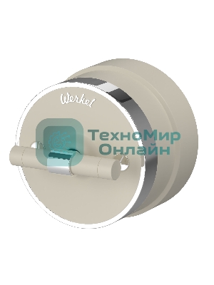 Переключатель одноклавишный Werkel Vintage (слоновая кость матовый/хром) W5812055