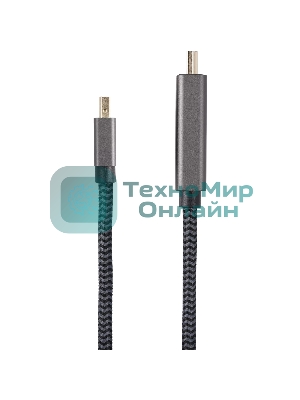 Кабель miniDisplayPort M-> HDMI M 4K@60Hz 1.8m Telecom,оплетка (TA562M-1.8M)
