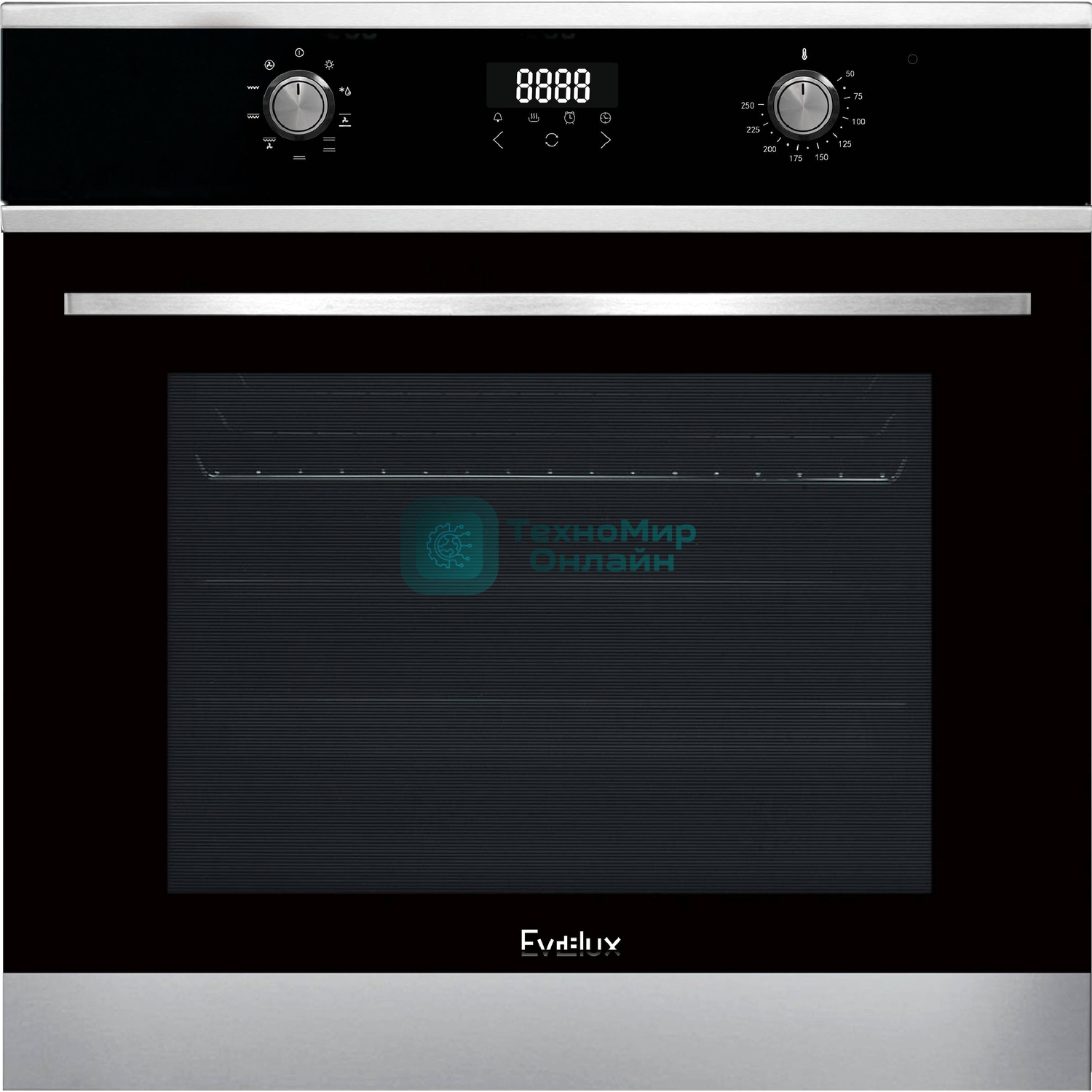 Встраиваемый электрический духовой шкаф Evelux EO 635 PX, нержавеющая сталь