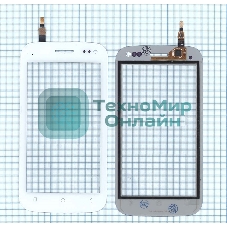 Сенсорное стекло (тачскрин) для Micromax A110Q Canvas 2 Plus белое