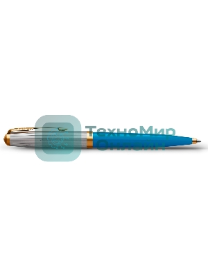 Ручка шариковая Parker 51 Premium (CW2169080) Turquoise GT, M, черные чернила, подарочная коробка