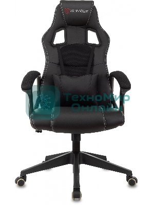 Кресло Zombie Arena черный, экокожа, 120 кг, механизм качания