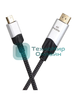 Кабель-переходник miniDisplayPort M-> HDMI M 4K@60Hz 1,5 м VCOM