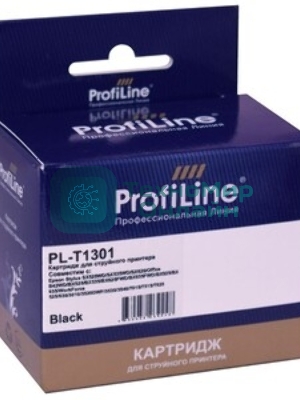 Картридж струйный ProfiLine PL-T1301 для принтеров Epson Stylus SX525WD/SX535WD/SX620/Office B42WD/BX525/BX535/BX625FWD/BX635FWD/BX925/BX935/WorkForce 525/630/3010/3520DWF/3530/3540/7015/7515/7525 с чернилами Black 25,4 мл