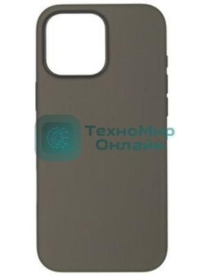 Чехол (клип-кейс) Deppa для Apple iPhone 15 Pro Max Liquid Silicone with MagSafe серый