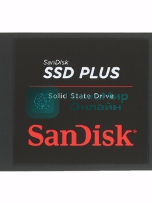 Твердотельный накопитель SanDisk SSD PLUS 2,5” SATA 1Tb, SDSSDA-1T00-G28, 1 year