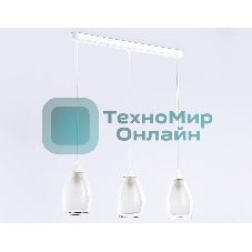 Светильник Ambrella light TR3536/3 WH/CL/FR белый/прозрачный/белый матовый E27*3 max 40W 640*120*820