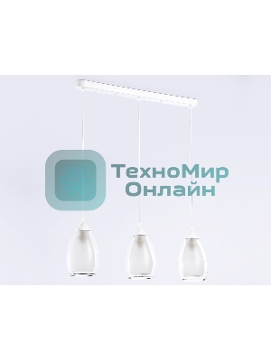 Светильник Ambrella light TR3536/3 WH/CL/FR белый/прозрачный/белый матовый E27*3 max 40W 640*120*820