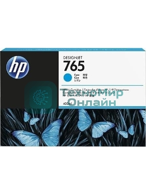 Картридж струйный HP 765 (F9J52A) голубой для HP Designjet T7200 (400мл)