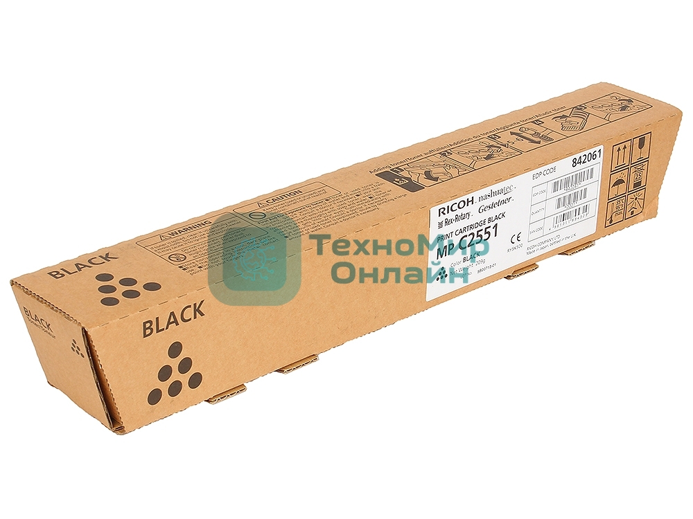 Картридж лазерный Ricoh 841587/841504/842061/842465 тип MPC2551HE черный для Aficio MP C2051/C2551, (10000 стр.)